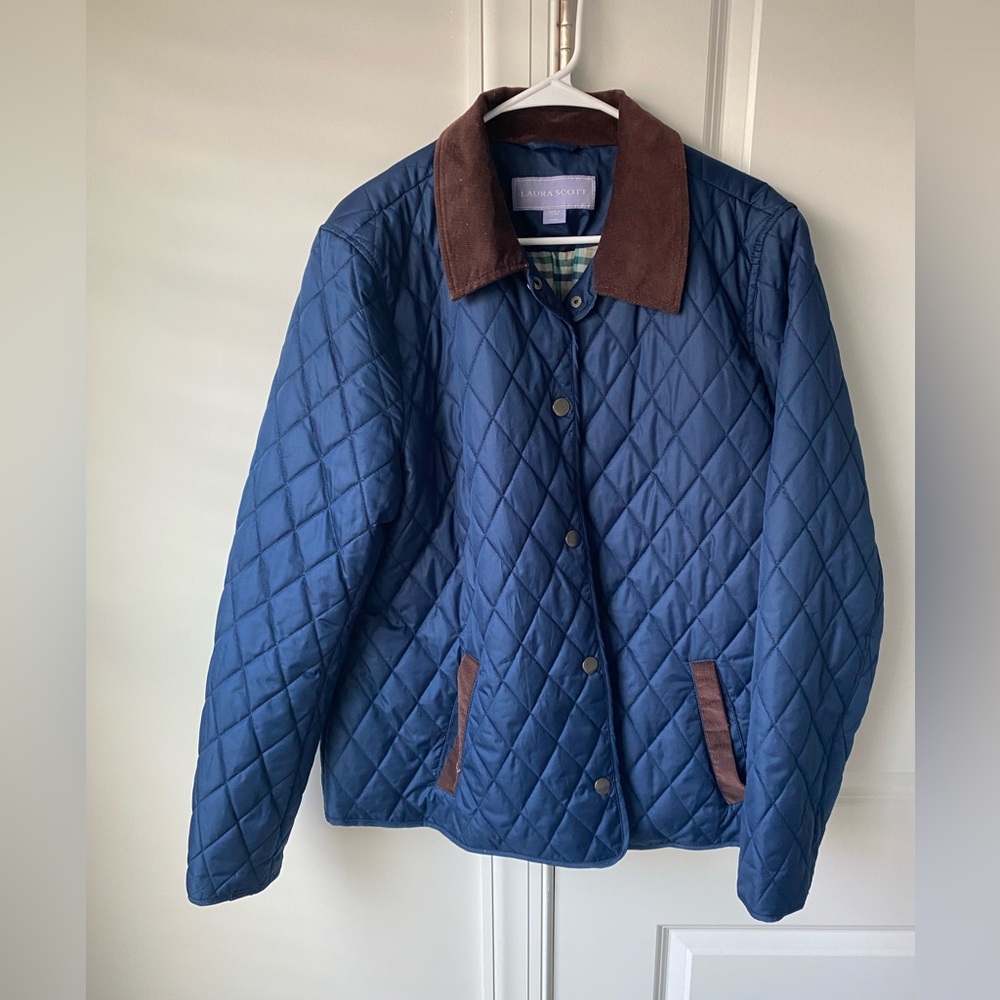 Laura Scott Navy Blue Coat